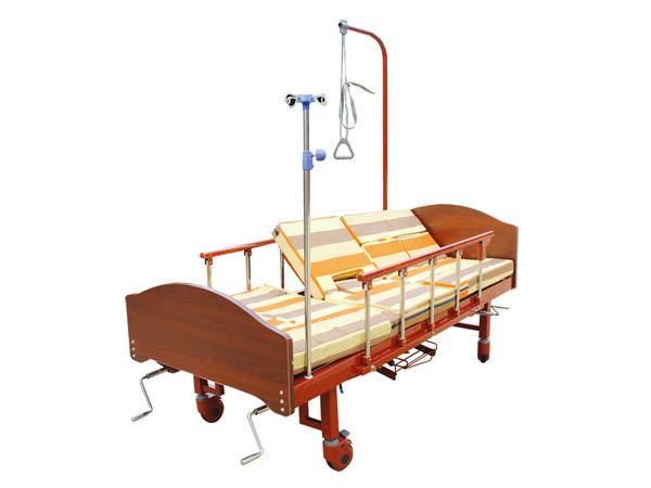 ZQ-Ⅱ-02木制床頭防側滑中曲護理床